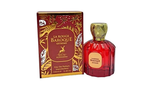 PERFUME ÁRABE FEMININO BAROQUE LA ROUGE EXTREME MAISON ALHAMBRA 100ML