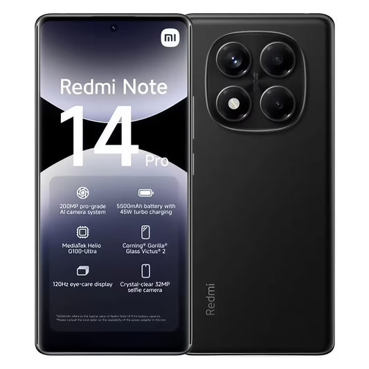 XIAOMI REDMI NOTE 14 PRO 256GB PRETO
