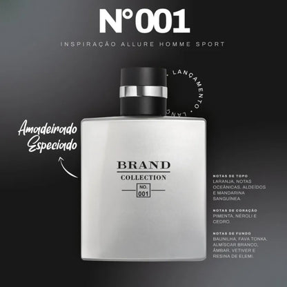PERFUME BRAND COLLECTION MASCULINO 001 - INSPIRAÇÃO ALLURE HOME SPORT CHANEL