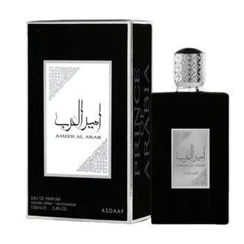 PERFUME ÁRABE MASCULINO LATTAFA AMEER AL ARAB PRETO 100ML